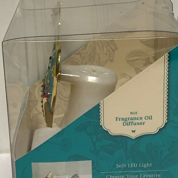 Pioneer Woman Mazie Bird Plug-In Fragance Oil Diffuser Scent Charm Teal Pink New - Picture 5 of 15